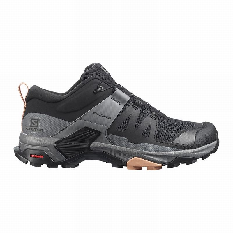 SALOMON X ULTRA 4 Philippines - Women's Hiking Shoes - Black | 259183-TBM